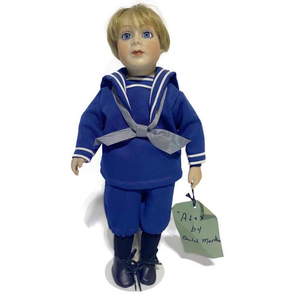 Beulah Markus Doll Alex The Sailor Boy With Stand 12" Tall Rare